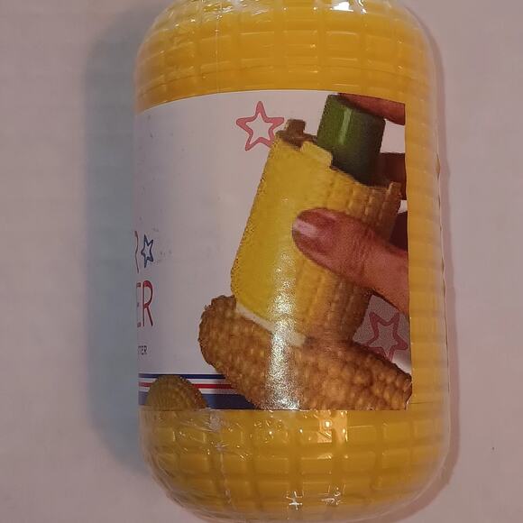 6 NEW Yellow Plastic Corn-On-the-Cob BUTTER DISPENSERS 3.5 x 2 Sealed - Picture 5 of 7